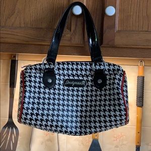 Sourpuss houndstooth purse
